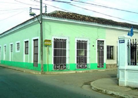 'House front' Casas particulares are an alternative to hotels in Cuba.